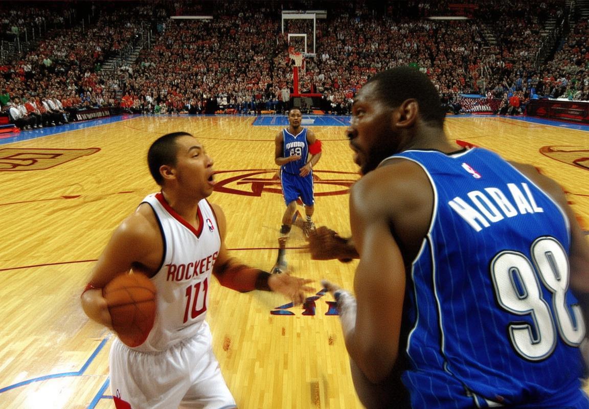 2006年NBA火箭魔术巅峰对决：姚麦对