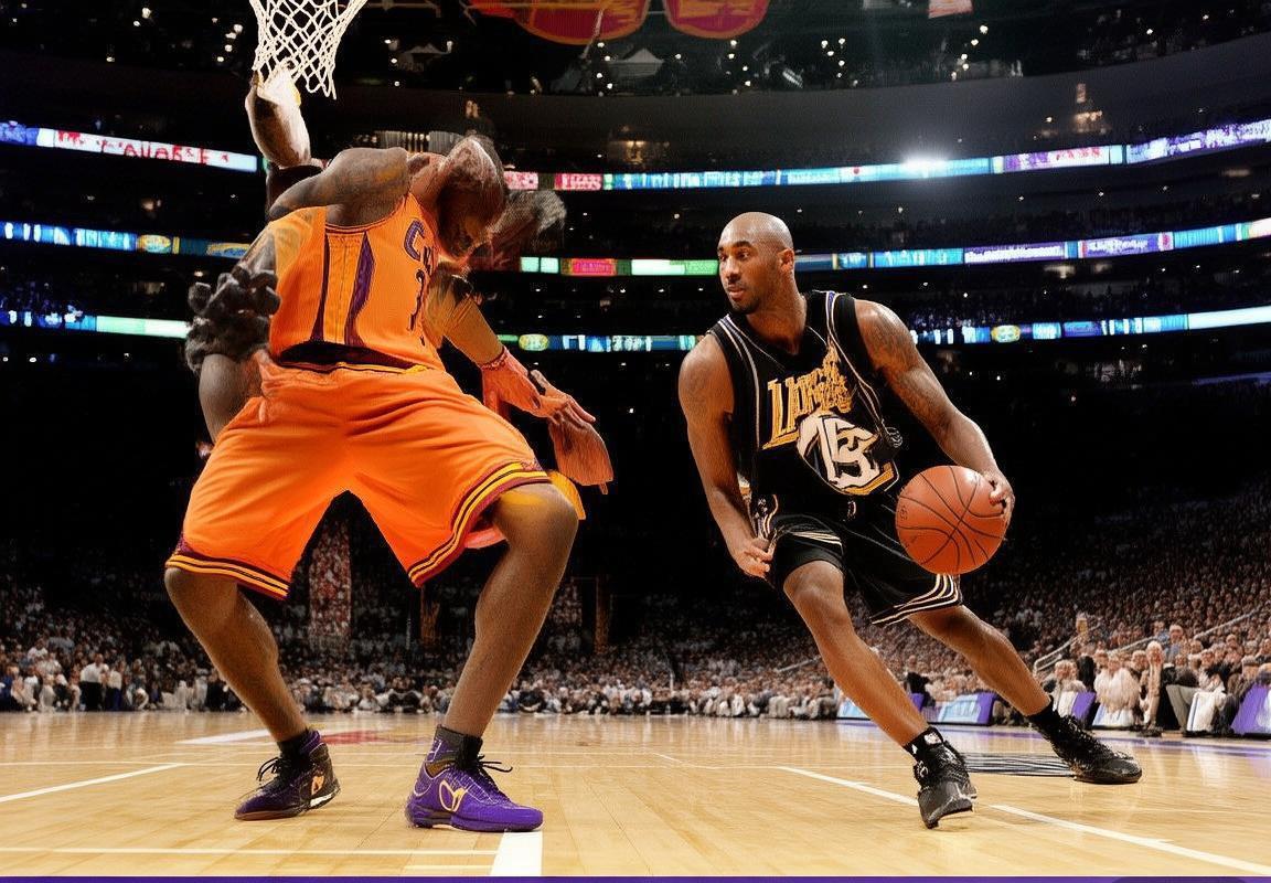 科比VS詹姆斯2009赛季巅峰对决：篮球